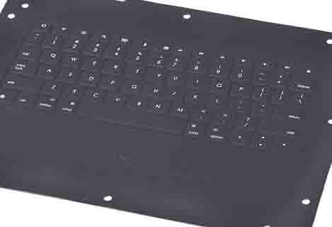 УФ-лазер 355 нм маркировочное слово на клавиатуре ноутбука