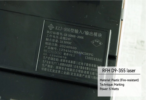 RFH D9 UV laser--Fast marking speed, non-destructive to materials, clear content.