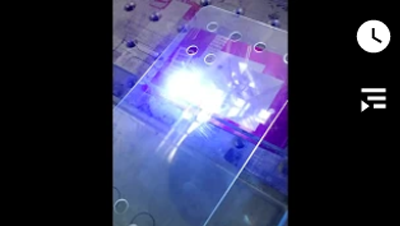 355нм ультрафиолетовое лазерное сверление стекла