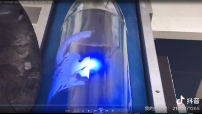 uv dpss лазер индивидуальные гравировки термос из нержавеющей стали бутылки с водой