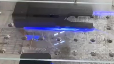 УФ-лазер 355 нм гравировка закаленное стекло чистый край среза